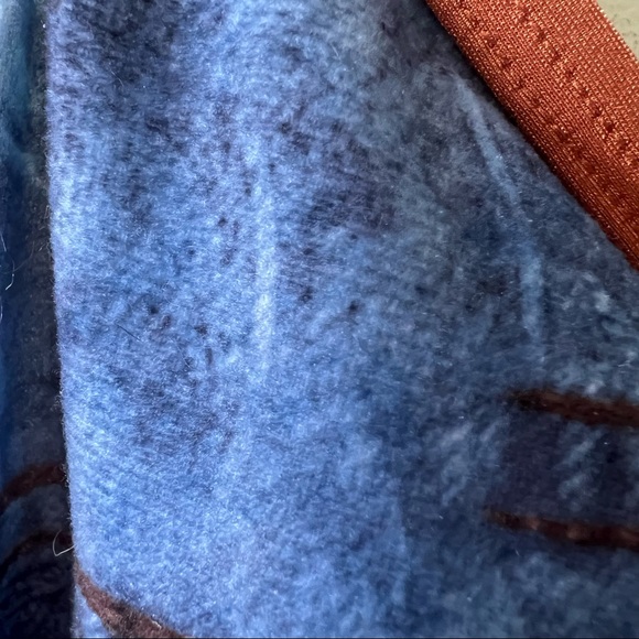 Vintage y2k cyber grunge blue tie dye bleached strappy tank top camisole cami - Picture 4 of 7